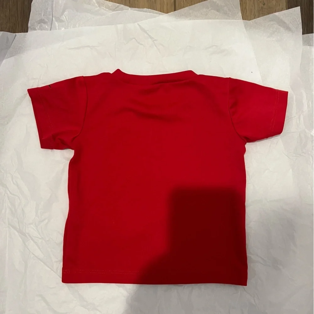 Nike Red and Black Draft Pick top and black jogger pants size 18 months